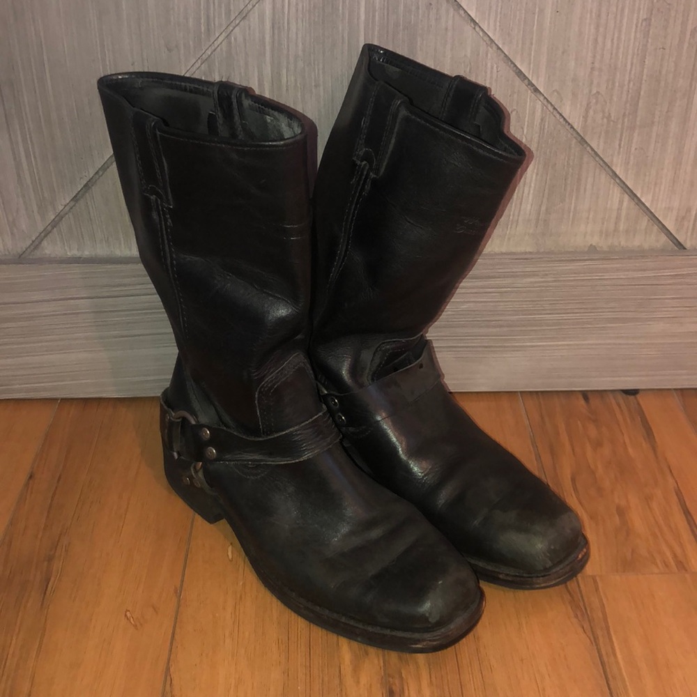 Harley Davidson motorcycle boots.
